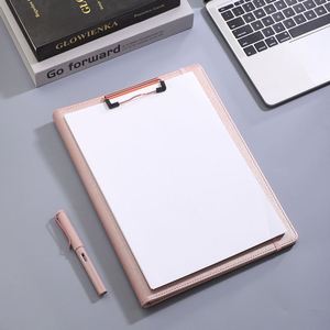Porte-documents multifonctionnel en cuir A4 pour négociations commerciales, carnet promotionnel transfrontalier pour managers et employés - Product Image 3