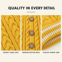 Pull pour chien personnalisé, écologique, à quatre pattes, extensible, épais et chaud, en tricot torsadé, vêtements pour animaux de compagnie pour l'automne et l'hiver
