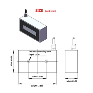 En çok satan kare Dc 12v 24v elektromıknatıs 300kg Mini dikdörtgen elektromıknatıs parçaları için taşıma