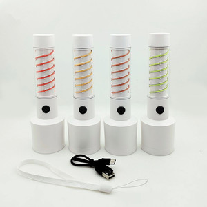 Có thể sạc lại dẫn cắm trại Đèn pin ngoài trời không thấm nước độ sáng cao đầy màu sắc năng lượng mặt trời ánh sáng ấm áp bầu không khí vonfram ngọn đuốc - Product Image 5