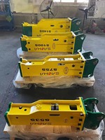 Marteaux hydrauliques silencieux en acier allié certifiés CE BOCHUANG 2025 pour excavatrices 20-30T, brise-roche à moteur de haute qualité, garantie 1 an