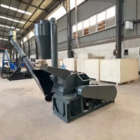 Machine de fabrication de sciure de bois à alimentation directe d'usine, broyeur à marteaux robuste pour le traitement des feuilles de bois rondes et de la paille pour les exploitations agricoles