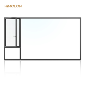 Himolon M9 đôi vào trong mở phong cách Mỹ Hệ thống cửa sổ nhà máy tùy chỉnh cửa sổ nhôm & cửa ra vào thiết kế chịu nước - Product Image 4