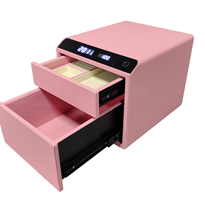 Caja Fuerte Inteligente <span class=keywords><strong>TUYA</strong></span> <span class=keywords><strong>de</strong></span> Metal y Cuero para Joyas, con Huella Dactilar, Bluetooth, Desbloqueo por Huella Dactilar, Control Remoto - Product Image 1