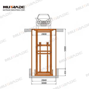 Parking de voiture elevadores para autos fixe souterrain hydraulique stationnaire élévateur à ciseaux - Product Image 3