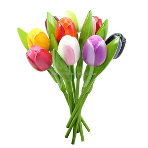 Houten Tulpen Handgemaakte Houten Tulpen Bloemen Nederlandse Houten Tulp Boeket Multicolor