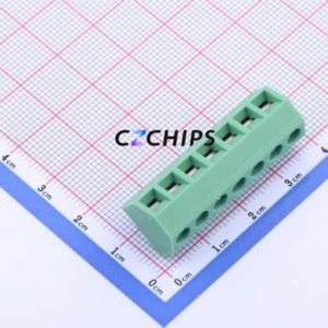 KF127S-5.0-7P Screw Terminal Block Through hole Component (THT),P=5mm Connector 1x7P 5mm Green Through Hole - Product Image 1