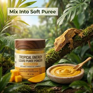 Puré <span class=keywords><strong>de</strong></span> Insectos en Polvo para Reptiles, Sabor a Frutas, Fórmula Personalizada, Marca Privada OEM, MOQ Bajo, Directo <span class=keywords><strong>de</strong></span> Fábrica - Product Image 2