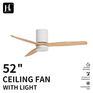 High quality 52 inch 3 solid wood blade decorative LED <b>ceiling</b> fan <b>light</b> with <b>remote</b> <b>control</b> - Product Image 2