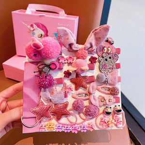 Barrettes à <span class=keywords><strong>cheveux</strong></span> pour bébés filles de haute qualité, en tissu élastique, fleurs, nœuds, pinces à <span class=keywords><strong>cheveux</strong></span>, accessoires de <span class=keywords><strong>cheveux</strong></span> mignons pour filles, boîte cadeau - Product Image 6