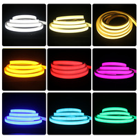 Bande lumineuse LED néon flexible en cuivre à éclairage frontal 1010, AC 24V, IP68, télécommande, couleur unique, pour usage intérieur et extérieur