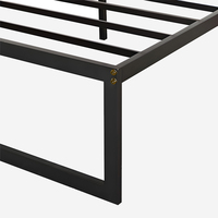Sommier métallique double avec lattes – Composant de mobilier stable, accessoire de rechange compatible pour l'assemblage de meubles en atelier
