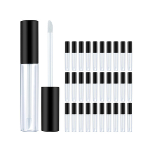 Tubos de Brillo Labial de Forma Especial de 4ml y 5ml, con Logotipo Personalizado, Tubos de Brillo Labial con Brocha Grande, Botella de Brillo Labial Espeso, Tubo de Aceite Labial - Product Image 1