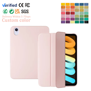 Étui de protection pour <span class=keywords><strong>iPad</strong></span> <span class=keywords><strong>Air</strong></span> 11 13 avec support pliable et porte-crayons en silicone personnalisé avec logo/couleurs, étui pour <span class=keywords><strong>iPad</strong></span> pliable - Product Image 1