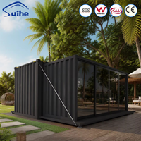 Maison conteneur modulaire extensible de 20 pieds pour hébergement en station balnéaire