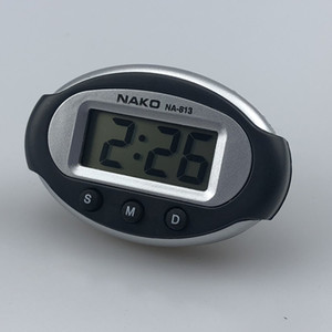 Nako Quartz Timer Na 813 Digital Clock Oval Shape Tabletop Desktop Use Battery Powered Single Function Timer - Product Image 2