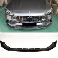 Pour Mercedes-Benz W206 Classe C Style B Lame avant monobloc en fibre de carbone, direct usine, pour séparateur avant W206