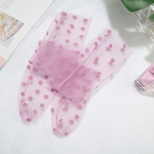 Mùa Hè Mới Nylon 100% Ren Mùa Hè Giữa Bắp Chân Lưới Ren Trong Suốt Đàn Hồi Vớ Cho Cô Gái Lady - Product Image 5