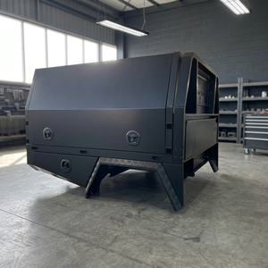 Plateau de chargement pour camionnette en aluminium noir mat, durable, pour extérieur, avec tiroirs de rangement - Product Image 2