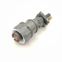 Conector circular 2PM Enchufe hembra sin blindaje 2PM14K4QA2 Cubierta negra Enchufe recto Conector eléctrico 400 ℃ Fibra de vidrio de baquelita