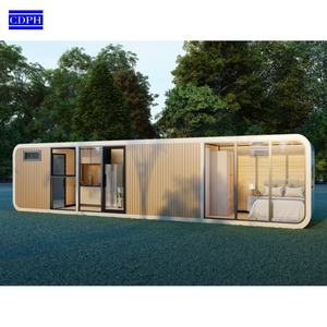 Desmontable personalizado 2024 cabina de cápsula privada al aire libre Casa de contenedores de oficina prefabricada diseño gráfico moderno, diseño de modelo 3D - Product Image 5