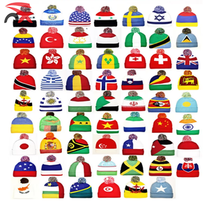Proveedor profesional personalizado acrílico Spandex elástico Jamaica <span class=keywords><strong>invierno</strong></span> tejido Beanie sombreros con bola superior - Product Image 6