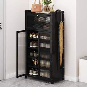 Scarpiera in bambù multistrato in stile nordico di lusso <span class=keywords><strong>moderno</strong></span> con portaoggetti e portaombrelli - Product Image 3