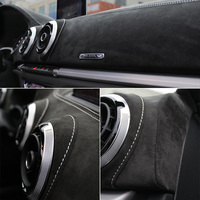 Housse de tableau de bord en alcantara pour Audi A4 2017 -2019 RS4 Shade Cushion Pad Tapis Accessoires de voiture Kit de rembourrage Modification