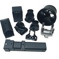 Suku Cadang Mesin CNC Kustom, Pemesinan 5-Axis, Penggilingan, Pembubutan, Pemesinan CNC, Anodisasi Hitam, Komponen Presisi dari Paduan Aluminium 6061 7075