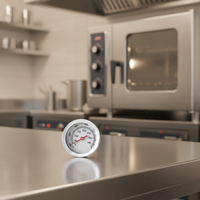 Termometer BBQ Tipe Oven Belakang dengan Layar Digital, Kustomisasi Penuh SS 304 0-300C