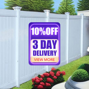 Vente en gros 6ftx8ft jardin PVC intimité clôture avec poteaux 6 <span class=keywords><strong>pieds</strong></span> blanc pas cher panneaux de vinyle traité sous pression - Product Image 1