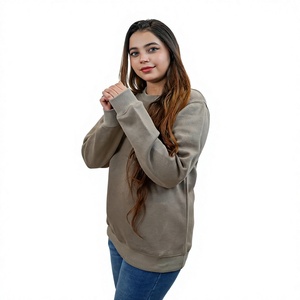 Vente flash : Sweat-shirt à col rond pour femme, tissu polaire confortable, manches longues, streetwear décontracté, fabricant OEM ODM, fournisseur - Product Image 3