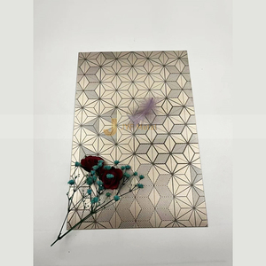 LL240 201 304 316 Pvd Color Coating Brushed Hairline Etched Finished Stainless Steel Sheet Decoration Stainless Steel Sheet - Product Image 1