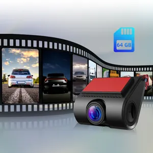 Kamera dasbor DVR mobil logam, alat bantuan pengemudi HD 720P kamera dasbor Video perekam mobil kotak hitam rekaman putaran otomatis