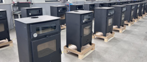RC0901A Stufa a Legna da 9KW Moderna da Interno Senza Fumo per Cucinare Stufa a Legna con Forno Camino - Product Image 6