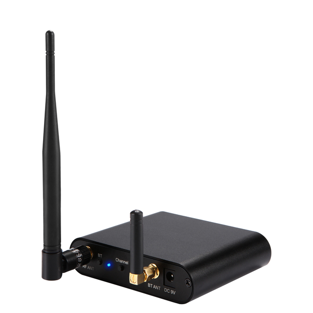 INDA T80Pro Professional Silent Disco Wireless Transmitter 500M for Bluetooth Range 3-Channel UHF Audio Sender for Metal Plastic