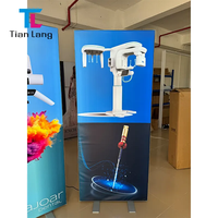 Mur d'affichage modulaire professionnel portable en aluminium avec caisson lumineux SEG en tissu tendu rétroéclairé pour salons professionnels et événements