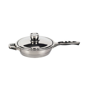 Ensemble de cuisine en acier inoxydable durable de 10 pièces avec poêles à frire, casseroles, sauteuse - Compatible induction - Product Image 5