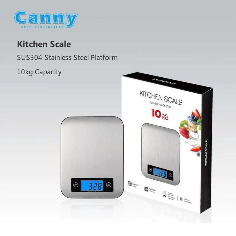 Timbangan dapur Digital ukuran Mini, timbangan dapur Stainless Steel 10kg 22lb, timbangan makanan 1 Gram