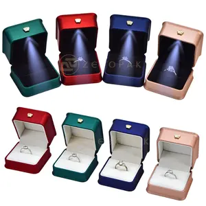 Высокое качество Новый дизайн кулон пластиковая коробка с пользовательским логотипом для кольца Подарочная коробка Упаковка