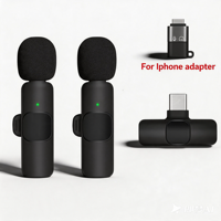 Microphone sans fil en gros d'usine, micro-cravate pour téléphone, interview, enregistrement, vlog, diffusion, jeu, mini, portable, cadeau