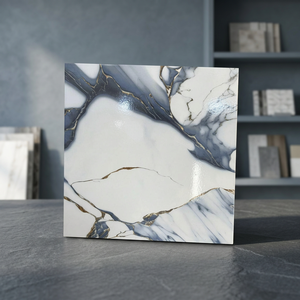 Carreaux de sol en céramique numérique contemporains 400x400mm, porcelaine rustique mate, design moderne pour l'intérieur de la maison - Product Image 3
