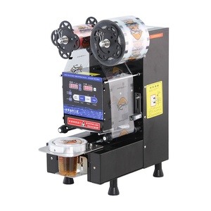 Máquina Selladora de Vasos de Papel y Plástico Totalmente Automática para Tiendas de Té de Burbujas, Tiendas de Comida, Pizzerías y Restaurantes - Product Image 3