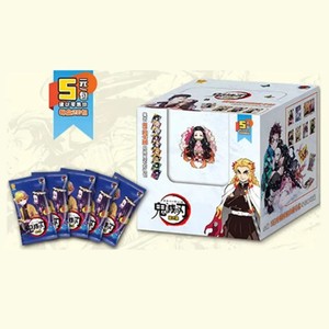 All'ingrosso sbuzzatore di demoni carte collezionabili Anime giapponesi carte da gioco ispessite <span class=keywords><strong>TR</strong></span> 3D demone <span class=keywords><strong>slayer</strong></span> Anime carte da collezione - Product Image 3