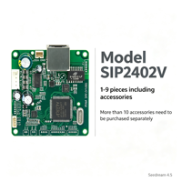Carte PCB d'amplificateur audio IP Premium SIP2402V prenant en charge l'intercom SIP Peer-to-Peer pour projets d'interphonie commerciale