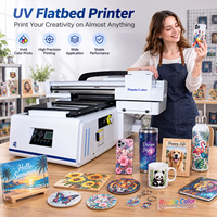 Nueva Impresora UV DTF de Cama Plana XP600 TX800 con Tinta UV Multicolor 4060 4030 Automática Multifunción para PVC, Madera y Lona