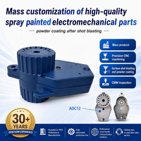 Boîtiers et composants électromécaniques en aluminium moulé sous pression ADC12, revêtement poudré, production en série personnalisée, usinage CNC.