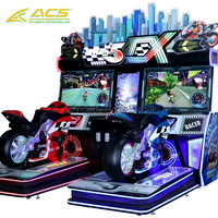 Nouvelle machine de jeu vidéo à monnayeur ACS Super Dynamic Motorcycle 5DX, simulateur de course automobile, en métal, japonais, anglais