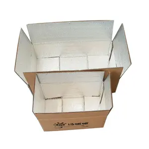 Pengiriman Makanan Panas dan Dingin, Kotak Karton Berjajar Alumunium Foil Bergelombang