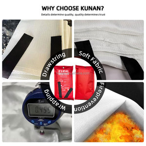 ผ้าห่มกันไฟใยแก้ว 100% ขนาด 1.2 ม. x 1.2 ม. ได้รับการรับรองมาตรฐาน NFPA 1 ม. x 1 ม. และ CE EN1869 พร้อมกล่องสำหรับใช้ในบ้าน - Product Image 6